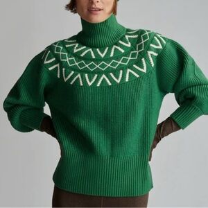 Varley fair isle yoke sweater